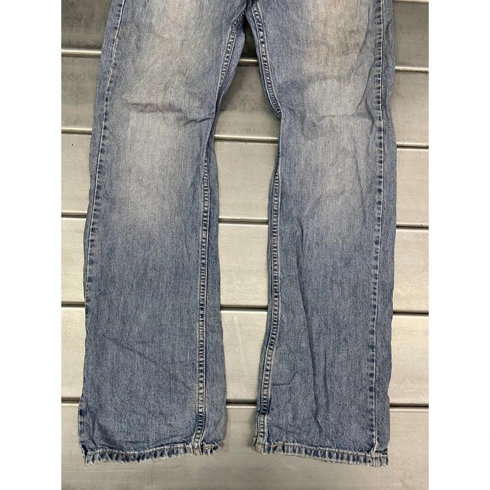 VTG Levis 559 Jeans Mens 36X34 Blue Light Wash Denim Relaxed Straight Distressed